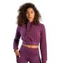 Dámska mikina Essential Cropped Hoodie Plum - STRIX S