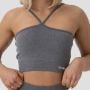 Športová podprsenka Halter FLO Grey - GymBeam L