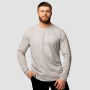 Tričko Basic s dlhým rukavom Grey - GymBeam XL