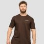 Tričko Basic Chocolate Brown - GymBeam XXL