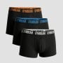 Pánske boxerky FIT Trunks 3Pack Black - GymBeam XXXL