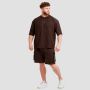 Tričko Oversized Unstoppable Brown - GymBeam XL