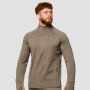 Bežecká mikina 1/2 Zip Pulse Vetiver - GymBeam XXL