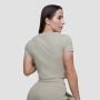 Dámske tričko Cropped Agile Sage - GymBeam L