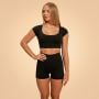 Dámske tričko Cropped Sense Black - BeastPink XS