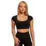 Dámske tričko Cropped Sense Black - BeastPink XS