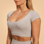 Dámske tričko Cropped Sense Grey - BeastPink S