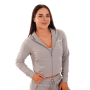 Dámska mikina Zip-up TRN grey - GymBeam M