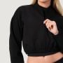 Dámska mikina Zip-Up NEO Black - GymBeam S