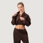 Dámska mikina Zip-Up NEO Mocha - GymBeam S