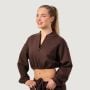 Dámska mikina Zip-Up NEO Mocha - GymBeam S
