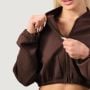 Dámska mikina Zip-Up NEO Mocha - GymBeam S