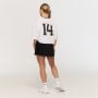 Dámske tričko Oversized Varsity White - GymBeam XL