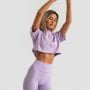 Dámske tričko Cropped Limitless Lavender - GymBeam S