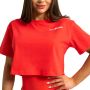 Dámske tričko Cropped Limitless Hot Red - GymBeam XS