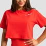 Dámske tričko Cropped Limitless Hot Red - GymBeam XS