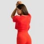 Dámske tričko Cropped Limitless Hot Red - GymBeam XS