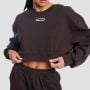 Dámska mikina Cropped Aura Tee Brown - GymBeam M