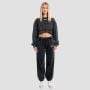 Dámska mikina Cropped Aura Washed Black - GymBeam S
