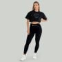 Dámske tričko CropTop Washed Black - STRIX S