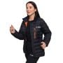 Dámska bunda Puffer Black/Orange - GymBeam M