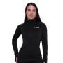 Dámska bežecká mikina 1/2 Zip Pulse Black - GymBeam M