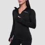 Dámska bežecká mikina 1/2 Zip Pulse Black - GymBeam M
