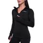 Dámska bežecká mikina 1/2 Zip Pulse Black - GymBeam M