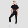 Dámske cropped tričko Thrive Black - GymBeam M