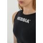 Dámske tielko Crop Top Gym Therapy Black - NEBBIA L