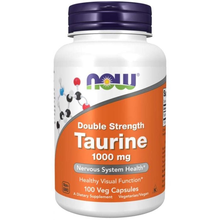 Taurín, dvojnásobná sila 1000 mg - NOW Foods