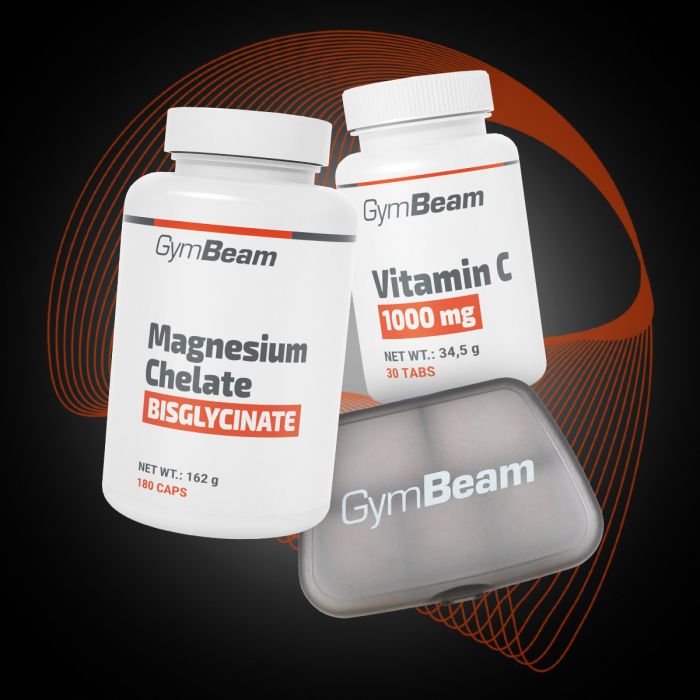 Magnézium chelát (bisglycinát) - GymBeam + darčeky 180 kaps.