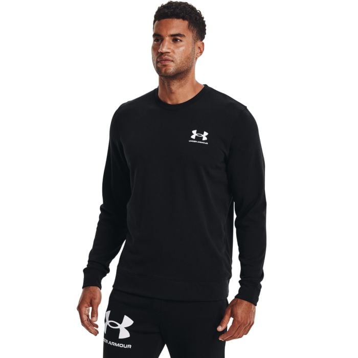 Mikina Rival Terry LC Crew Black - Under Armour 