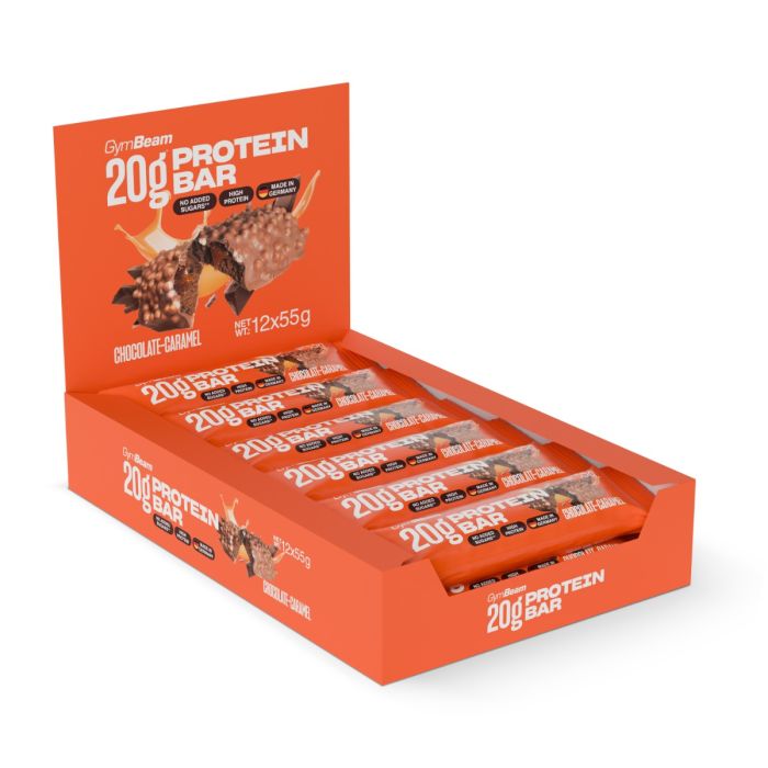 20 g Protein bar - GymBeam 55 g - čokoláda karamel