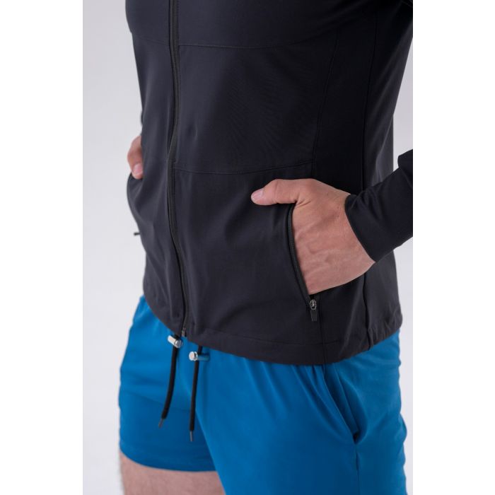 Pánska bunda Zipper Control Black - NEBBIA XXL