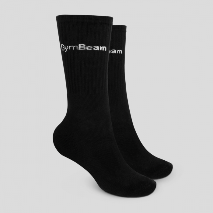 3/4 Socks 3Pack Black - GymBeam