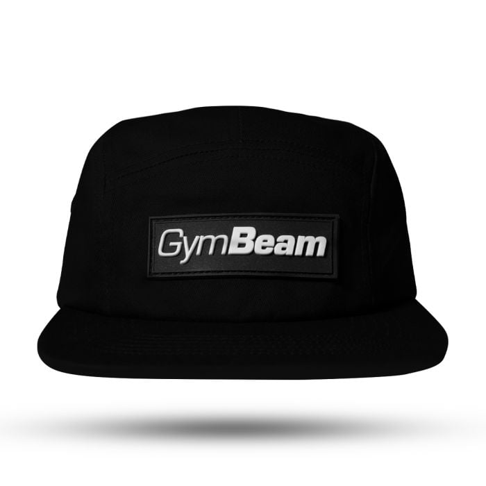 Šiltovka 5Panel cap Black - GymBeam