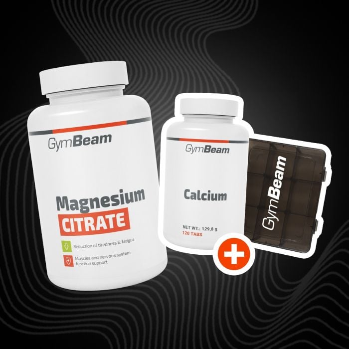 Magnézium citrát kapsuly - GymBeam 120 kaps.