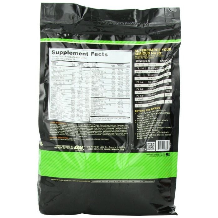 Serious Mass - Optimum Nutrition 5450 g - čokoláda