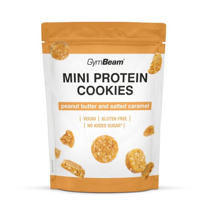 GymBeam Mini Protein Cookies arašidové maslo a slaný karamel