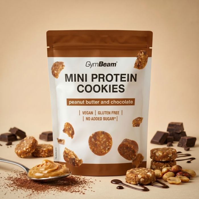 Mini Protein Cookies - GymBeam 100 g - arašidové maslo čokoláda