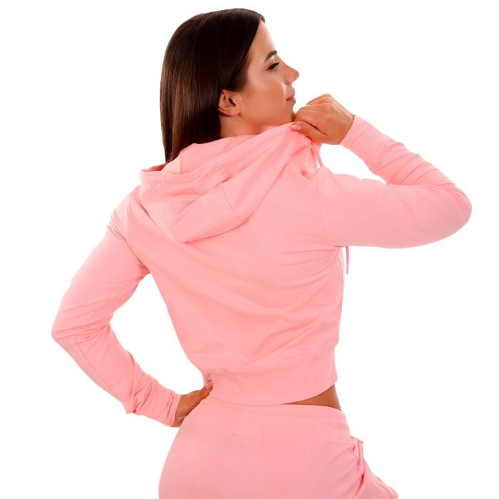Dámska mikina Zip-up TRN pink - GymBeam S