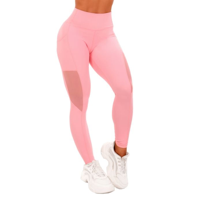 Dámske legíny Mesh Panel pink - GymBeam M