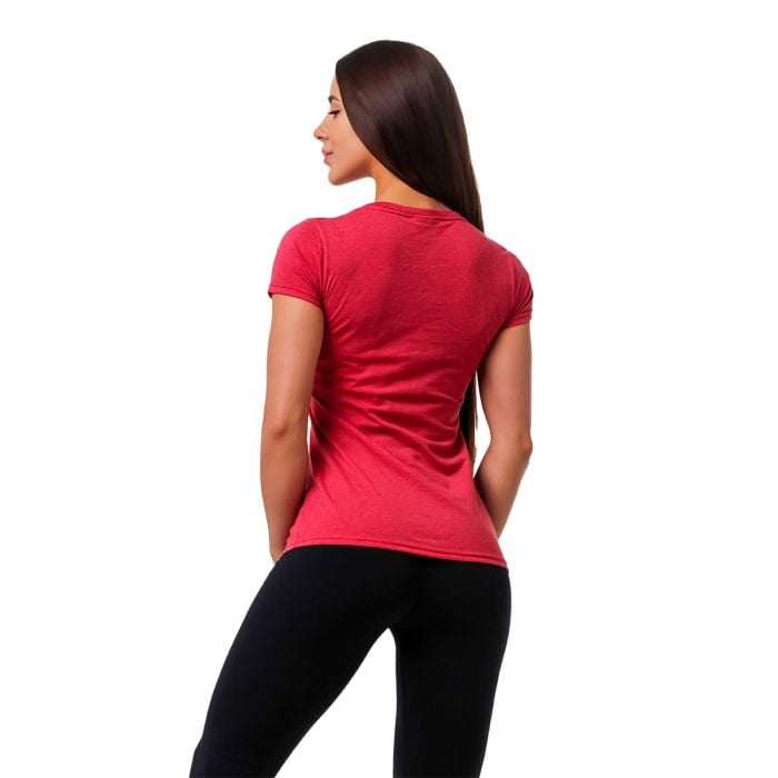 Dámske tričko Basic Vintage Red - GymBeam L