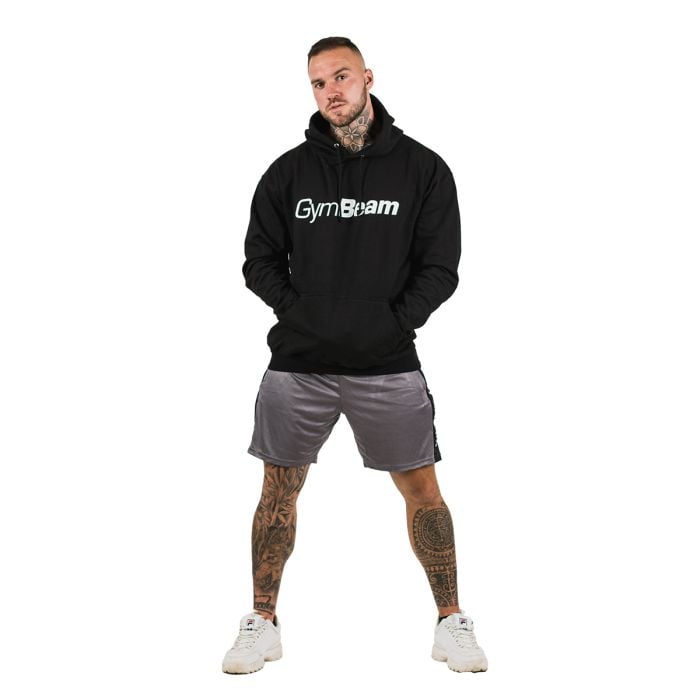 Mikina PRO Hoodie Black - GymBeam L