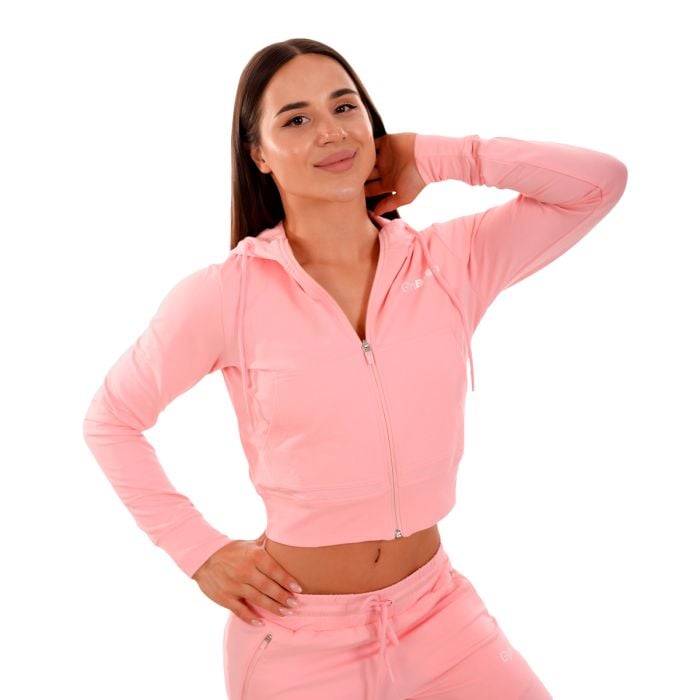 Dámska mikina Zip-up TRN pink - GymBeam S