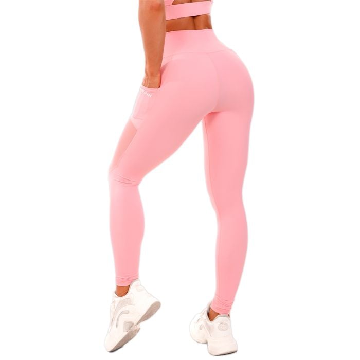 Dámske legíny Mesh Panel pink - GymBeam M