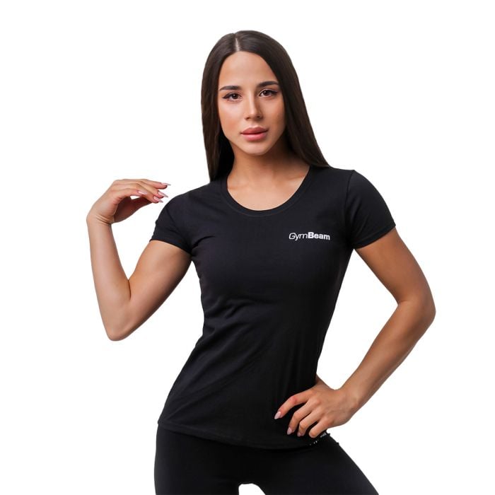 Dámske tričko Basic Black - GymBeam M