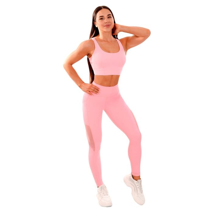 Dámske legíny Mesh Panel pink - GymBeam M