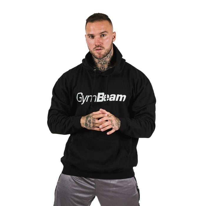 Mikina PRO Hoodie Black - GymBeam L